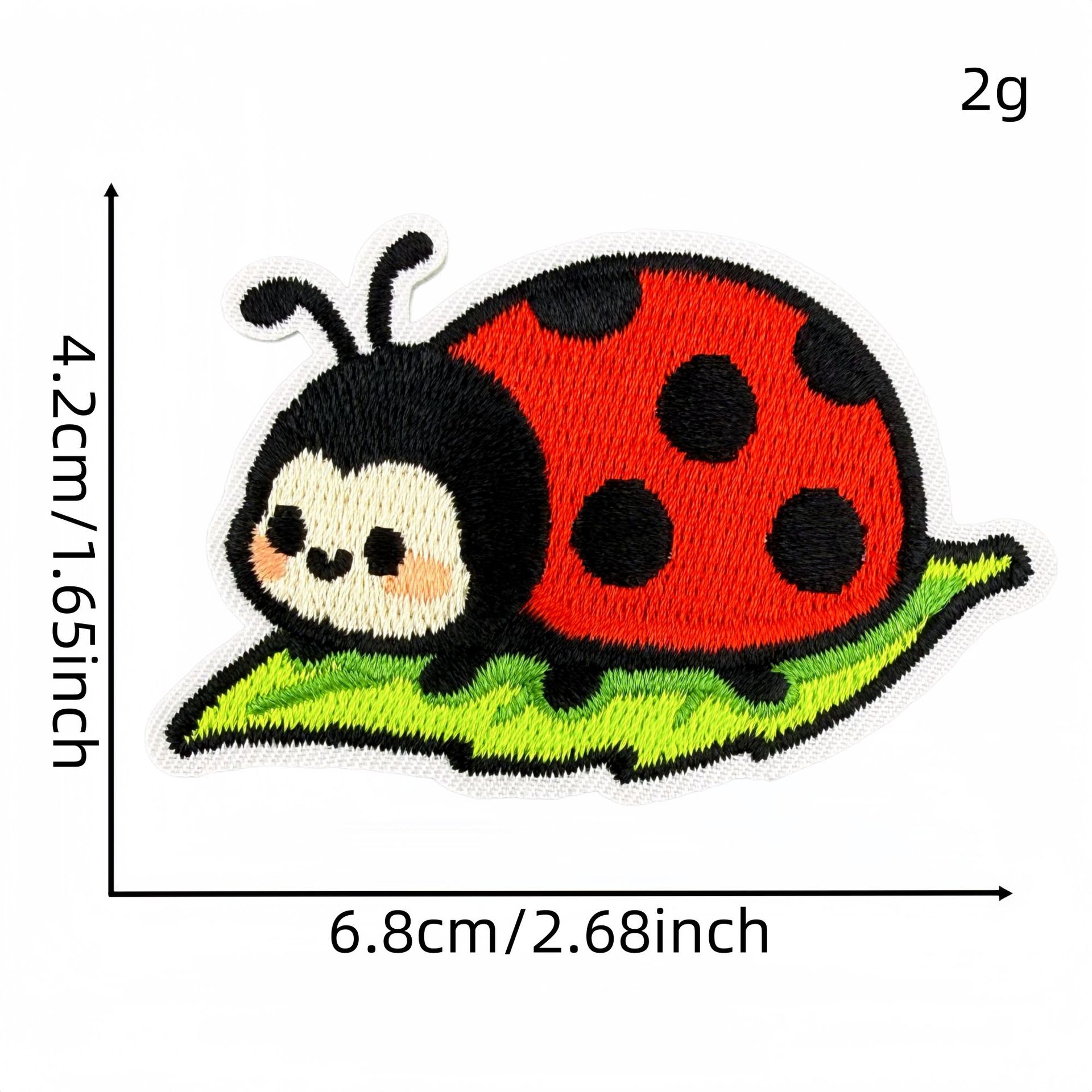 10Pcs Cartoon Ladybug Embroide - огляд і ціна Embroidery Lady Bug