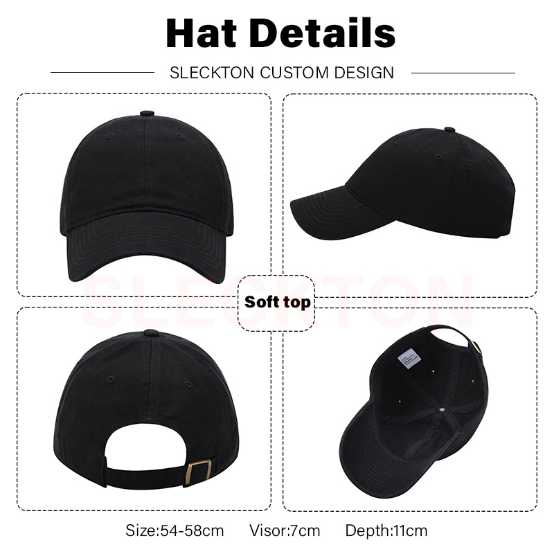 SLECKTON Custom Baseball Cap F - огляд і ціна Embroidery Design Logo