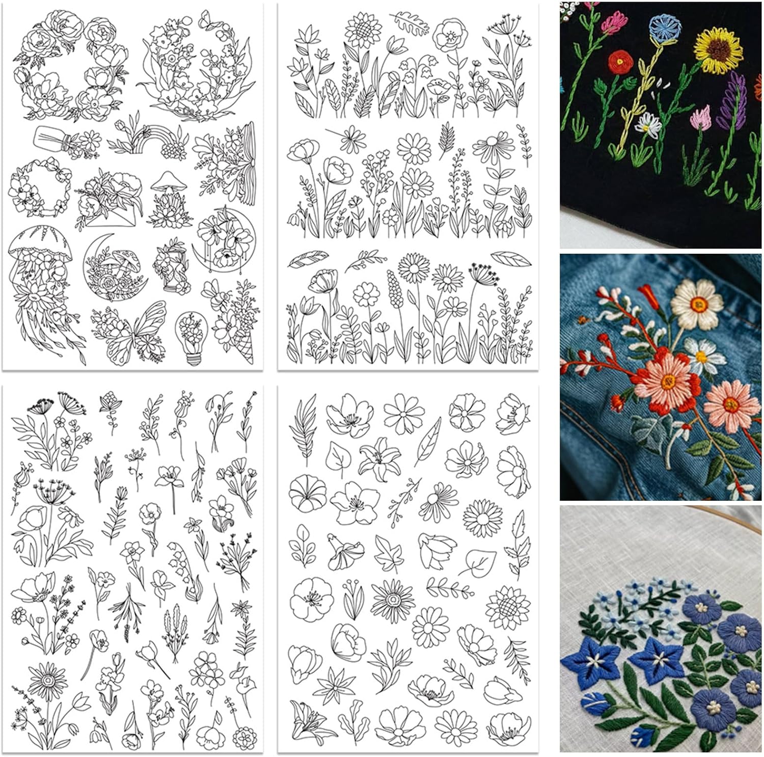 4 Sheets Water Soluble Embroid - огляд і ціна Embroidery Meaning