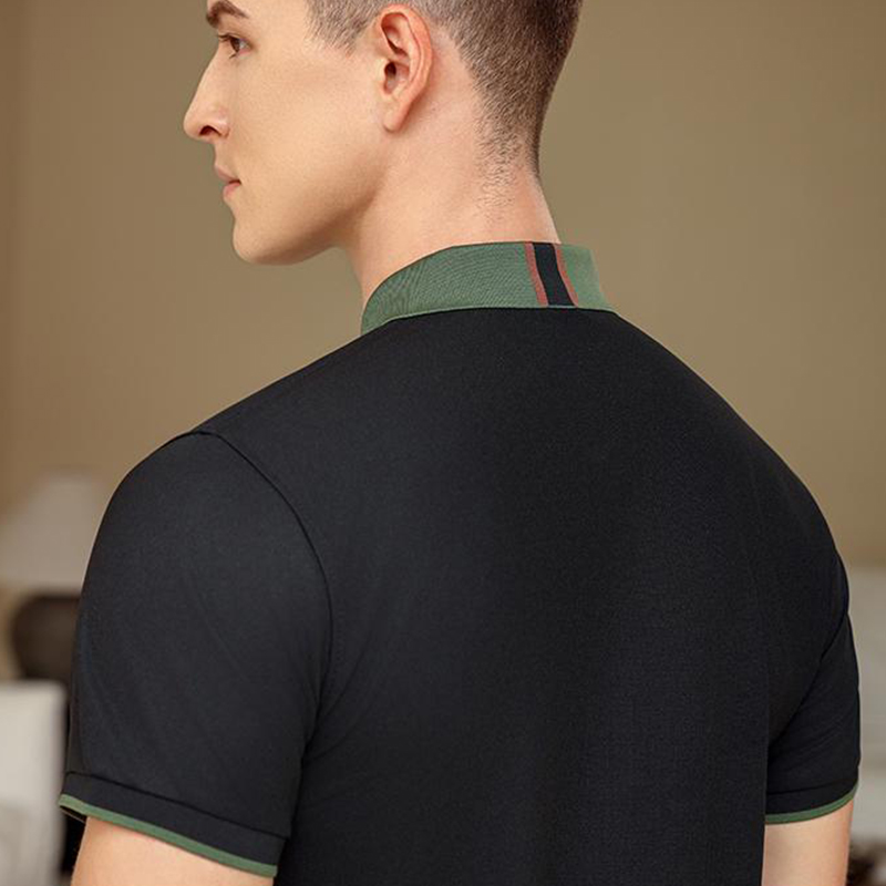 Color Block Polo Shirt - Free  - огляд і ціна Embroidery Design Logo